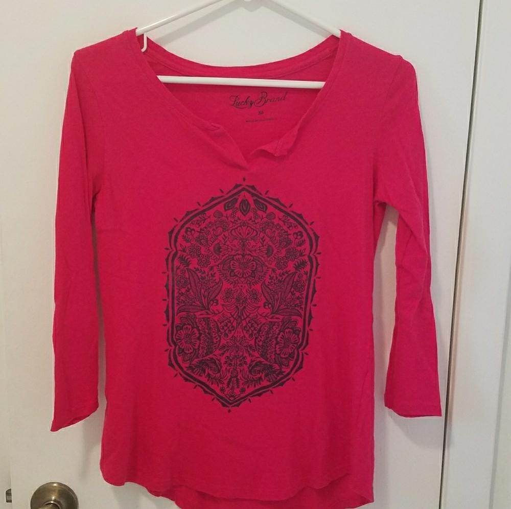 Lucky Brand graphic long sleeve tee